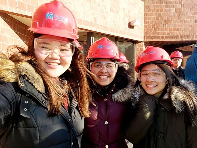 Students at the Detroit Wastewater Treatment Plant