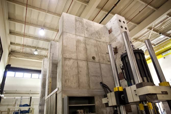 The interior of the Environmental & Water Research Engineering building