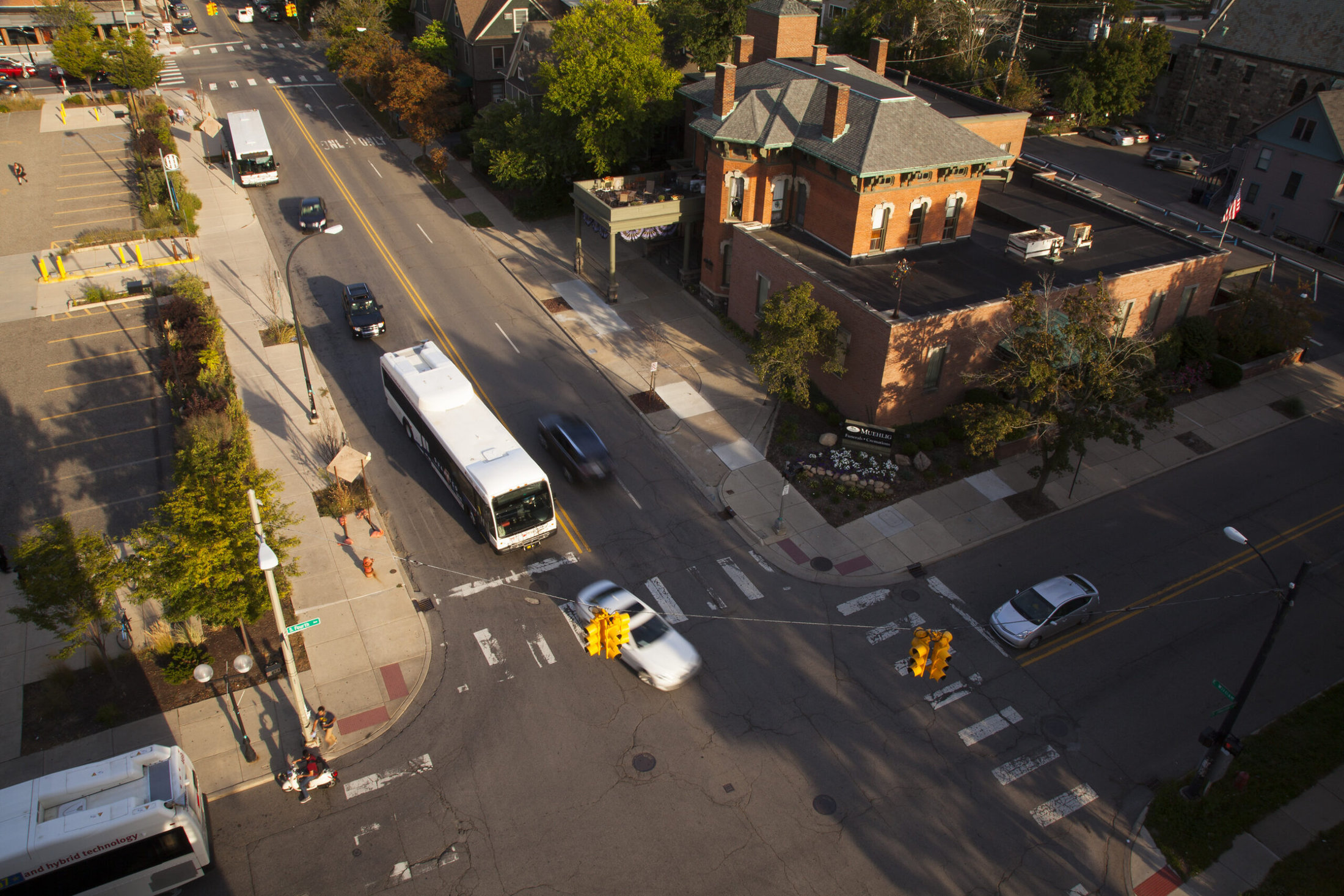 An intersection in Ann Arbor