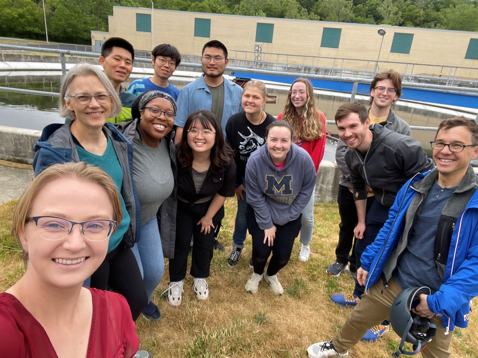 CEE Researchers at the Waste Water Treatment Plant